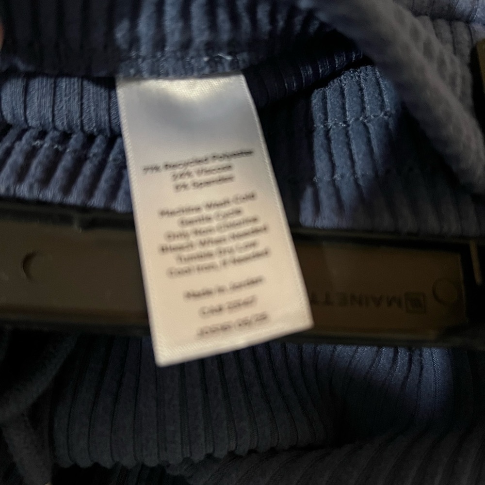 Navy Ribbed Pants - Picture 4 of 9